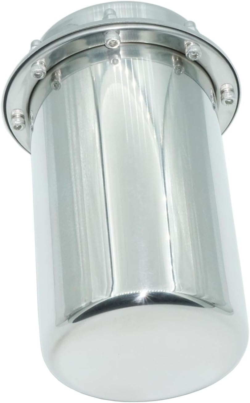 Soclaay Stainless Steel Time Capsule Anti-Corrosion Waterproof Storage Container for Keepsakes Letters Cards Photos and All Important Memories Storage and Commemorate (8.1 INCH) image number 6