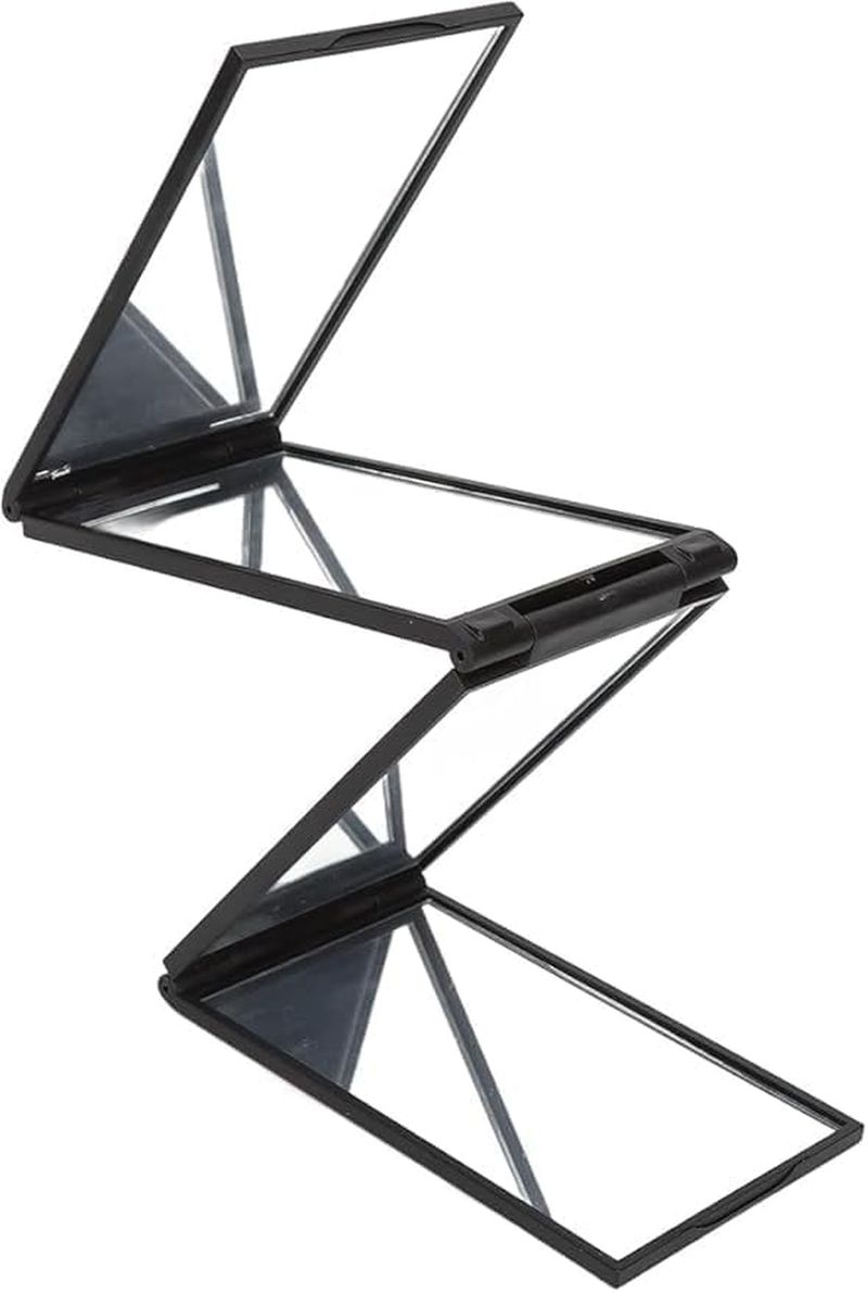 DACUAN 4-Way Foldable Makeup Mirror, 1Pc 4 Way 360 &deg; Adjustable Folding Mirror,Portable Four Sided Mirrors for Makeup image number 4