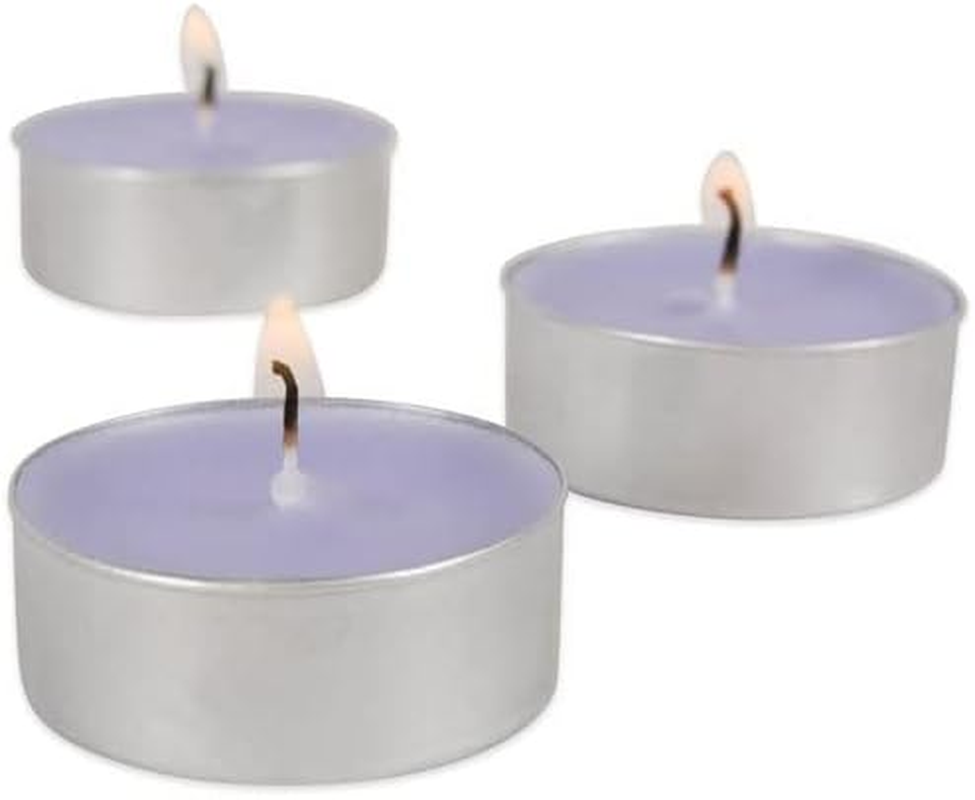 Tranquillity Collection Scented Tea Light Candle 8-Pieces, Lavender and Cherry Blossom image number 4