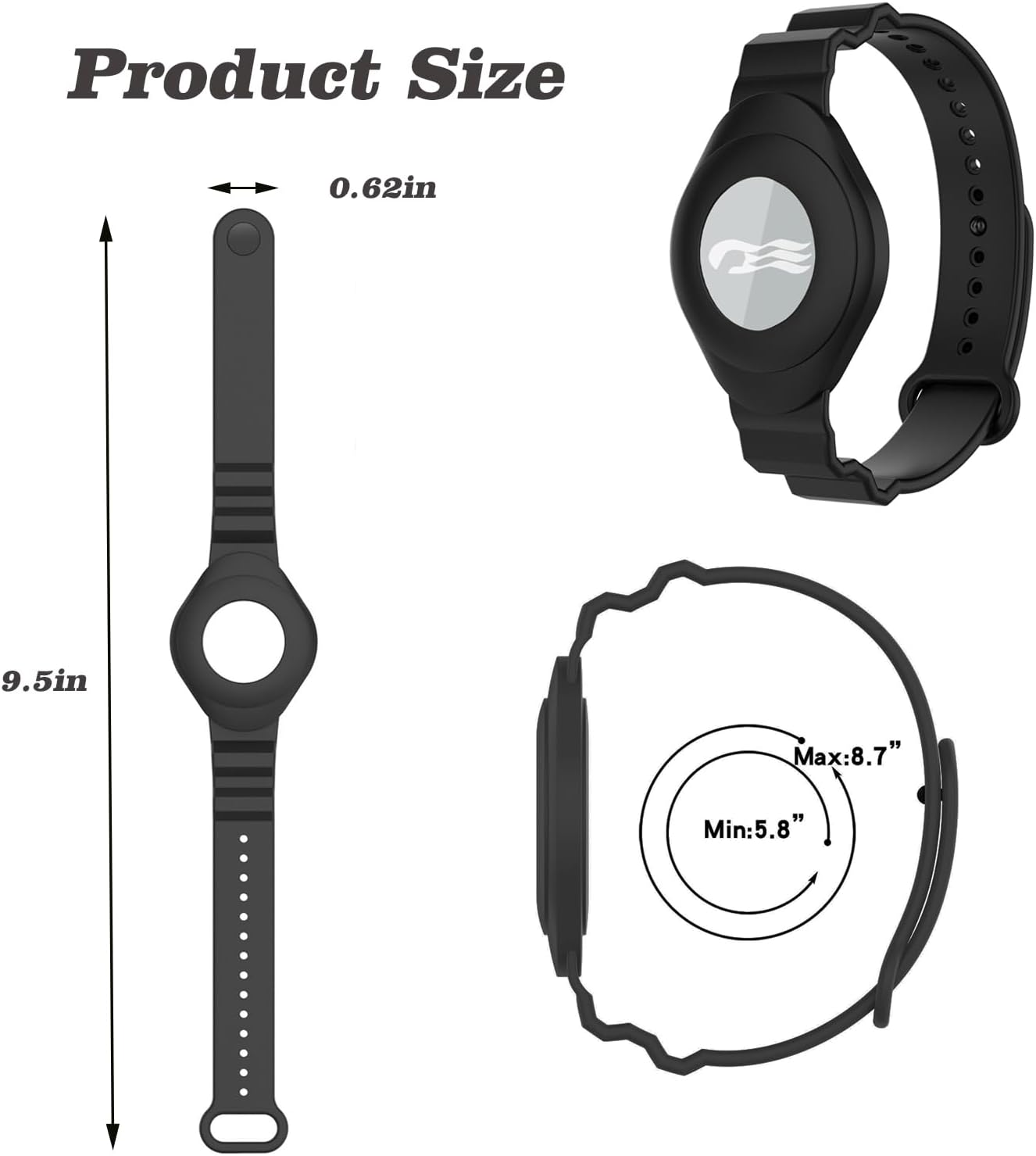 2 Packs Princess Cruise Medallion Holder,Breathable Soft Silicone Sport Wrist Strap Compatible with Princess Cruise Medallion image number 4