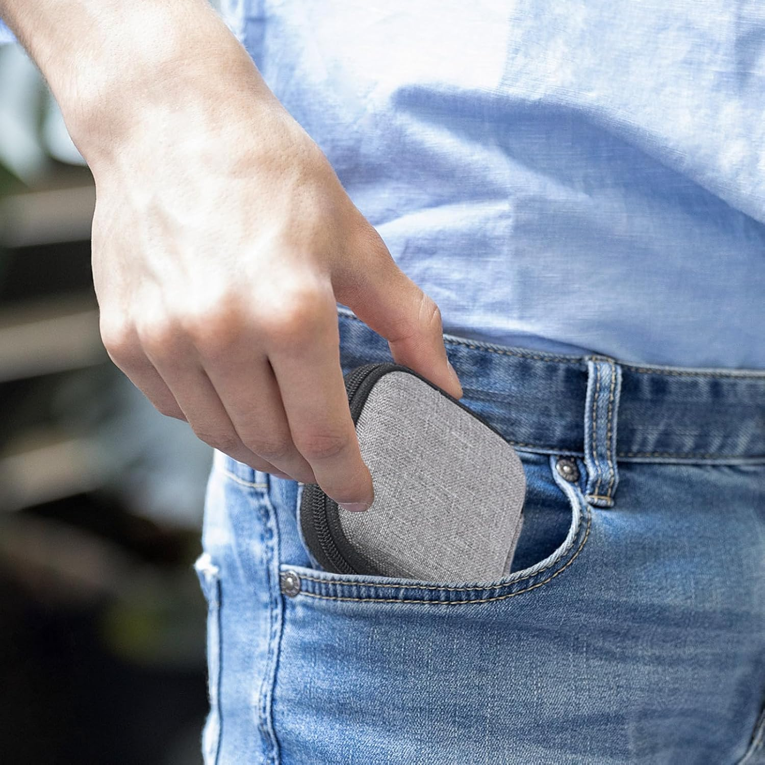 Cable Organiser Bag - Small EVA Travel Accessories Bag with Shockproof Design | Waterproof Electronics Storage Case | Travel Cord Pouch | Compact Organizer for Charger, Earphone and Hard Disk