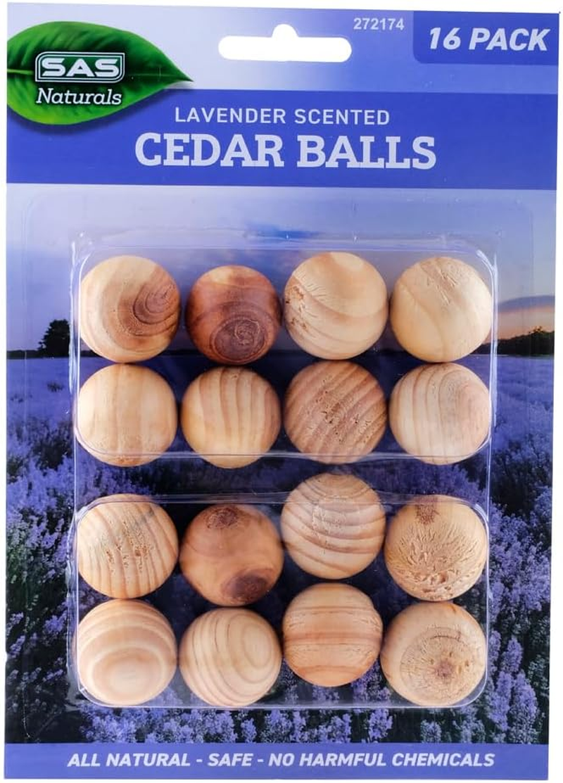SAS Pest Control Lavendar Scented Cedar Moth Balls (Pack of 16) image number 1