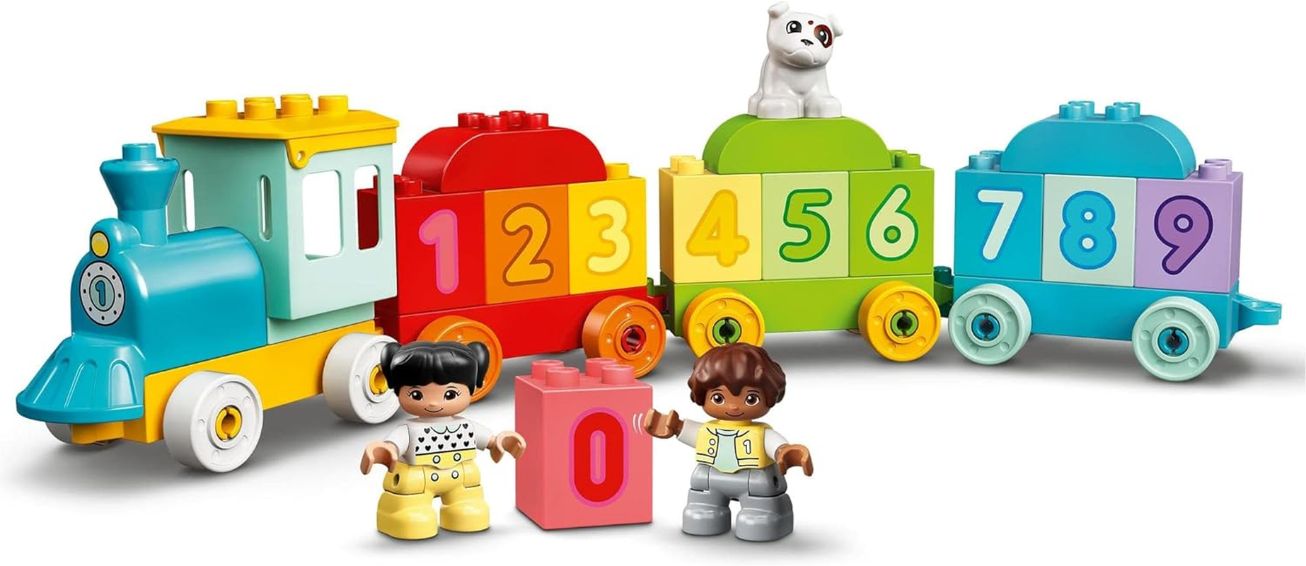 LEGO DUPLO My First Number Train - Learn to Count Building Toy, Learning & Education Kids Toy, Educational Number Blocks Train Helps Preschoolers Learn Counting, Baby and Toddler Toy 10954 image number 4