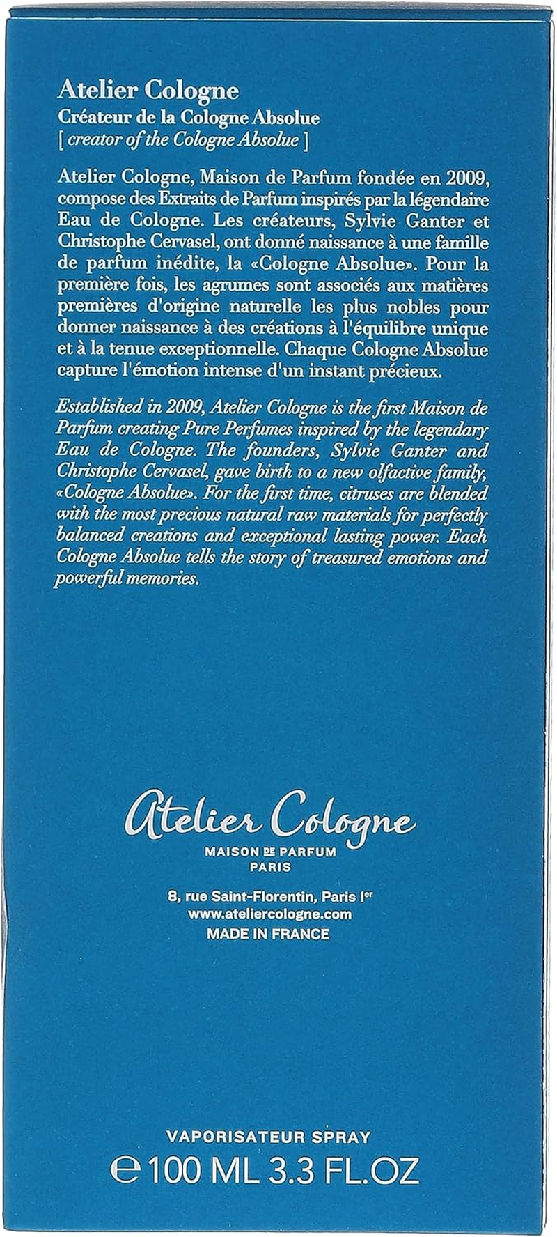 Atelier Cologne Pacific Lime Eau De Cologne Spray for Unisex 100 Ml image number 2