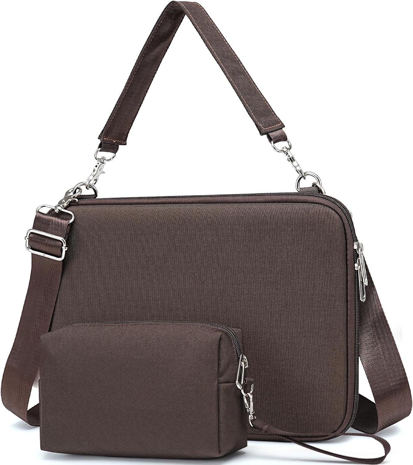 HYZUO 15-16 Inch Hard Shell Case Laptop Sleeve Bag for Macbook Pro 16 M4-M1, Macbook Air 15 M4 M3 M2, 15" Surface Laptop, Dell XPS 15/16, HP Envy/Pavilion 15, ASUS Vivobook/Zenbook 15, Black