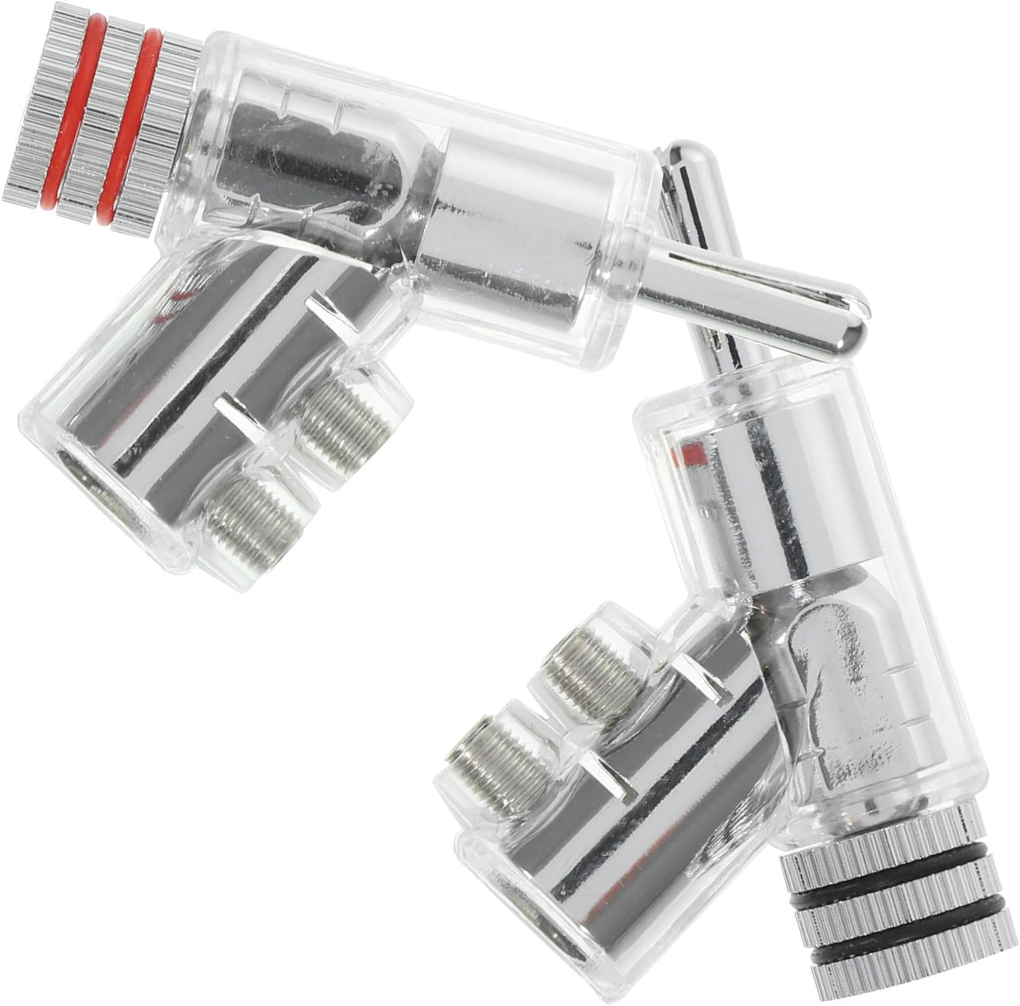 FUNNETOYU 2Pcs Right Angle Banana Plugs for Speaker Wire, Gold and Rhodium Plated Solderless Connectors Compatible with Amplifiers and Loudspeakers for Home Audio and Sound Systems image number 4