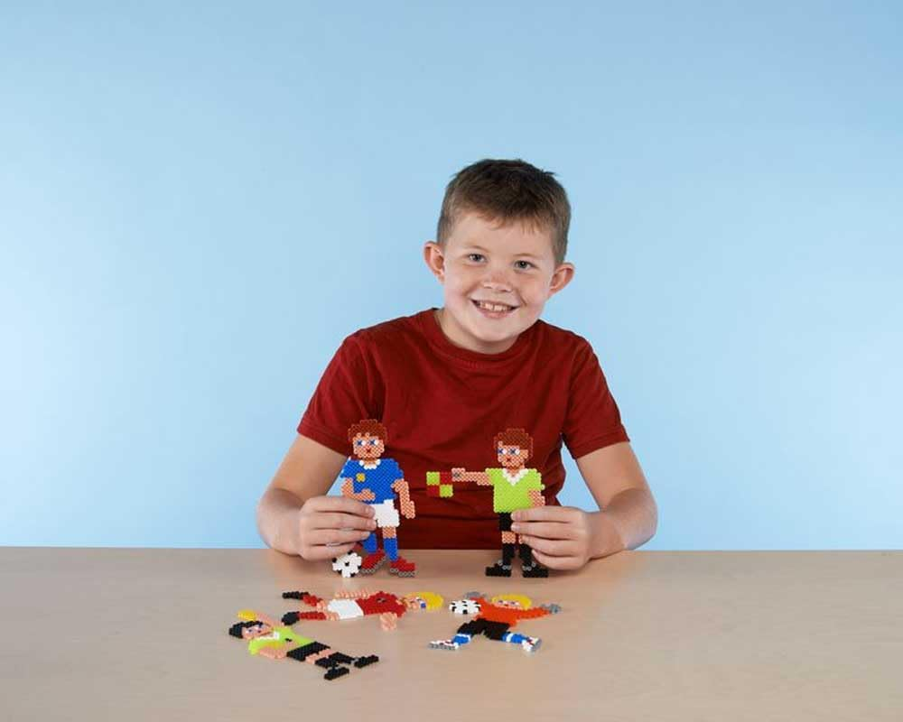 HAMA Pegboard Bag &ndash; 2 Large Pegboards: round No.221 & Square No.234 &ndash; Bead Craft Boards for Kids Ages 5+ image number 6