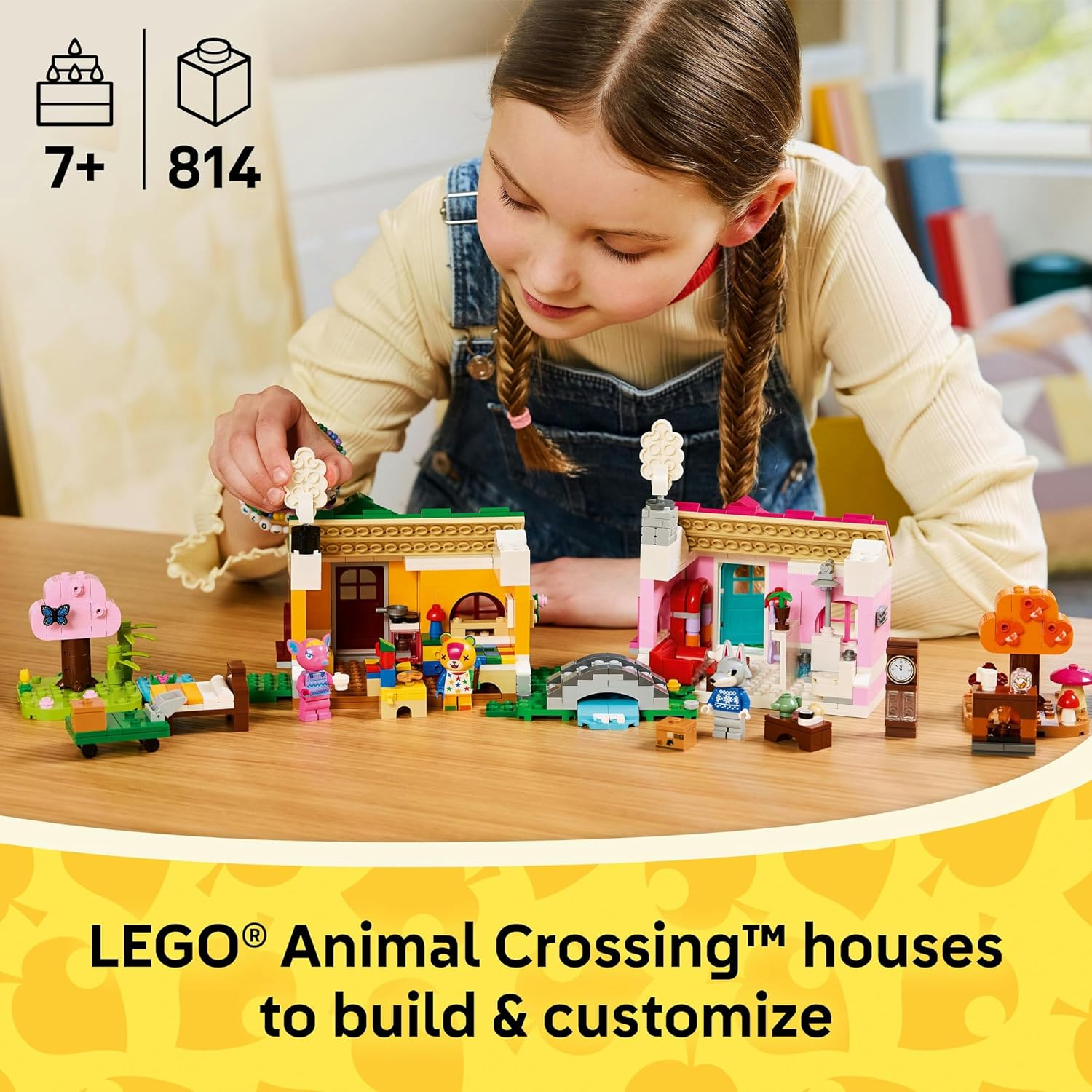 LEGO&reg; Animal Crossing&trade; Creative Houses: Seasons of Fun 77057 Building Set with Minifigures, Nintendo&reg; Character Toy for Kids, Creative Gaming Figure Toy for Girls and Boys Aged 7 Plus image number 2