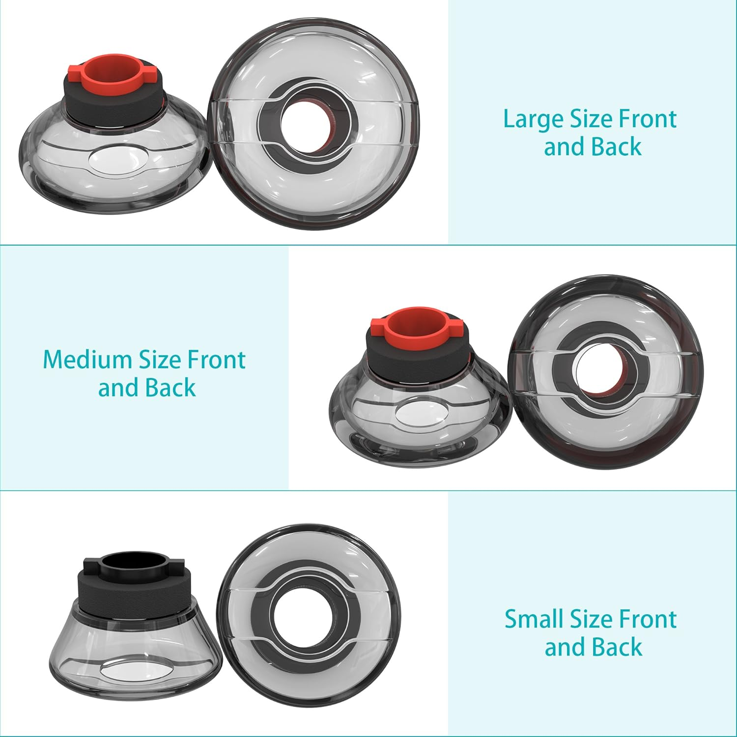 Wiki VALLEY Eartips Replacement for Plantronics Voyager 5200,Earphone Kits Earpads for Voyager 5200 Headphone [24 Month Warranty] (Three Size) - Large Size image number 3