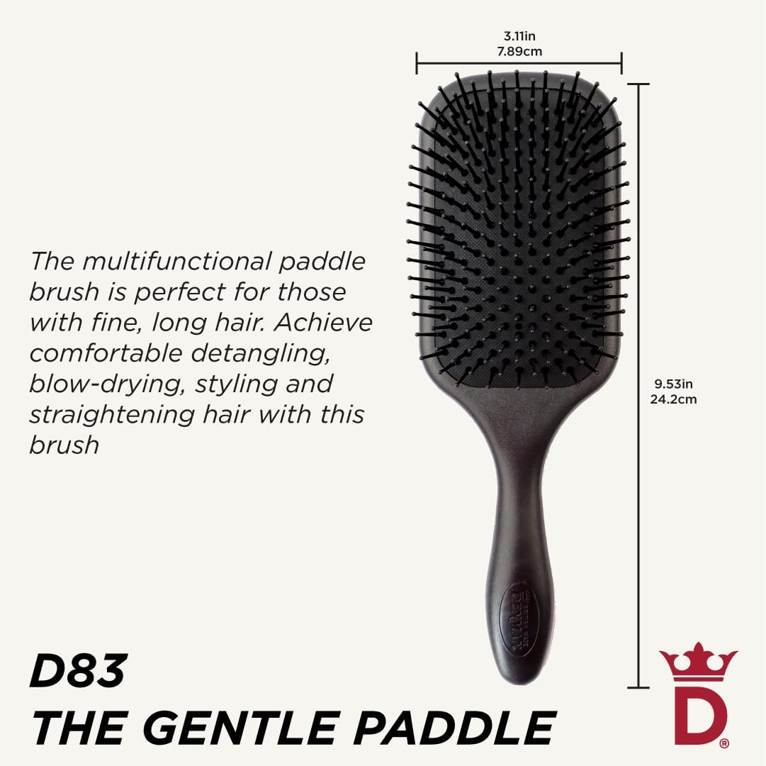 Denman Paddle Hair Brush, Clear, L image number 4