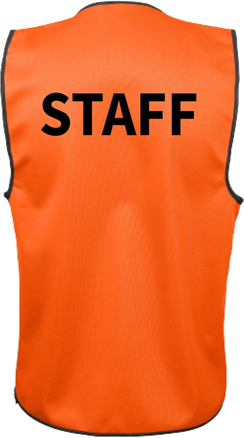 Staff Orange Vest High Vis Day Only image number 1