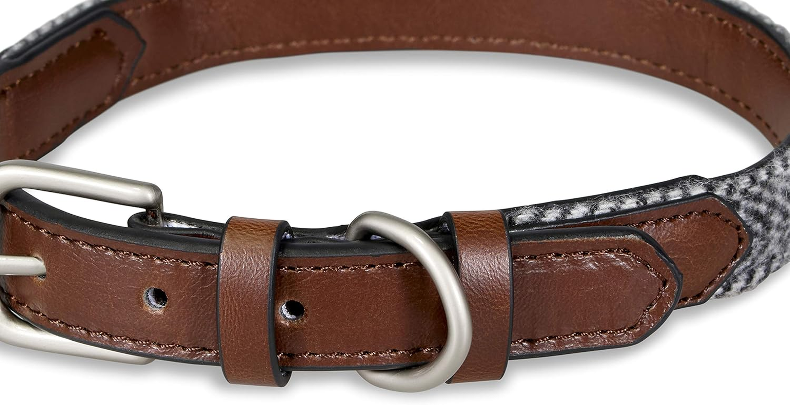 Petface Herringbone Leather Dog Collar, Small image number 5