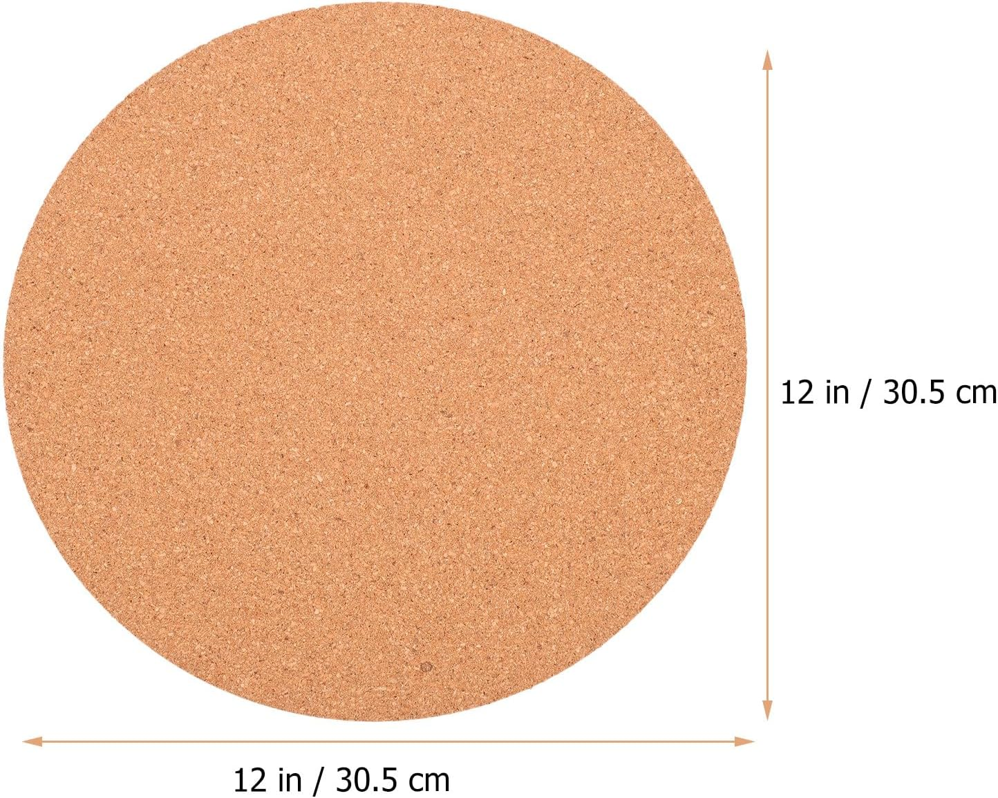 SOIMISS 2Pcs 10-Inch round Cork Plant Mats Absorbent Garden Planter Coaster Pads for Flowerpot Protection in Outdoor and Indoor Gardening