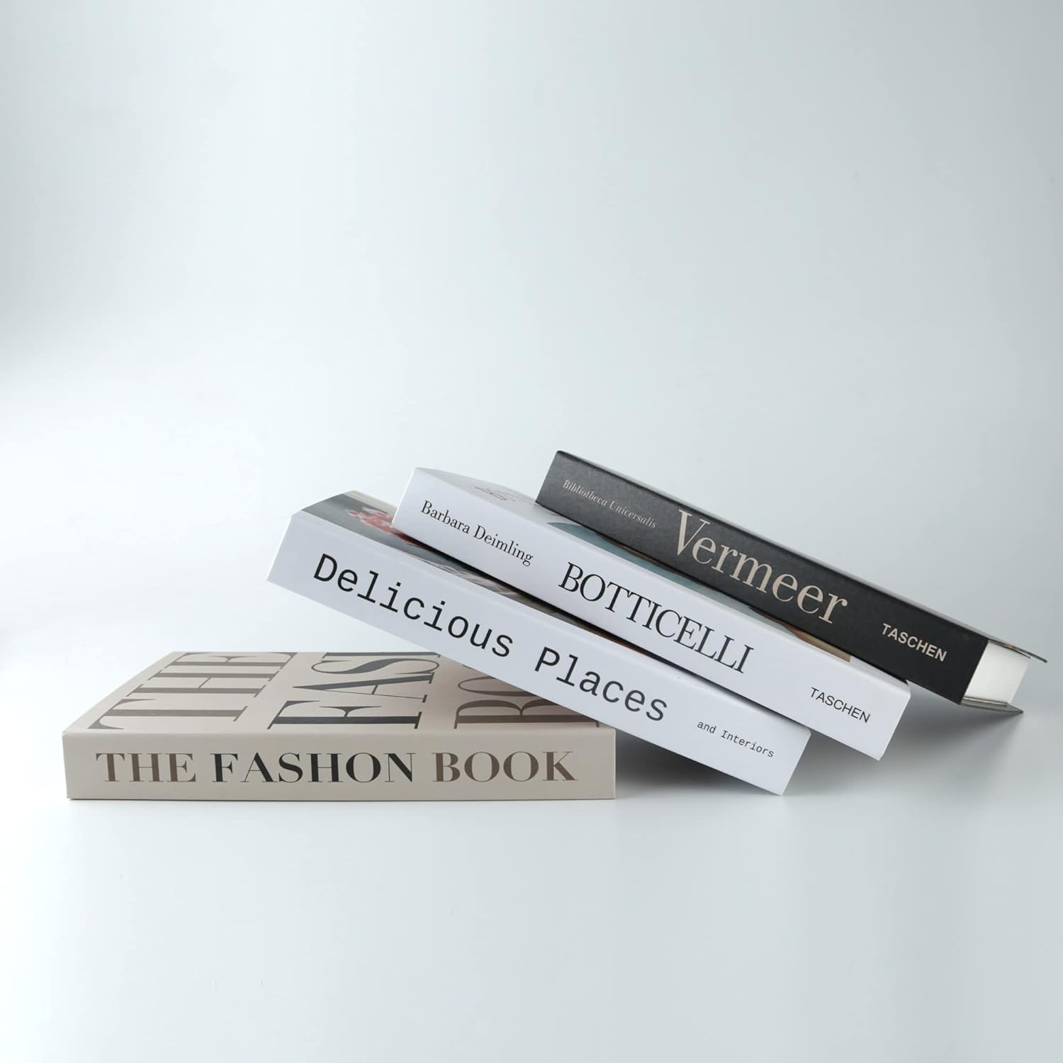 Ptshadow 4 Pcs Decorative Books for Home D&eacute;cor,Black and Whiteshelf Decor Accents Library D&eacute;cor for Home Sweet Stacked Books image number 4