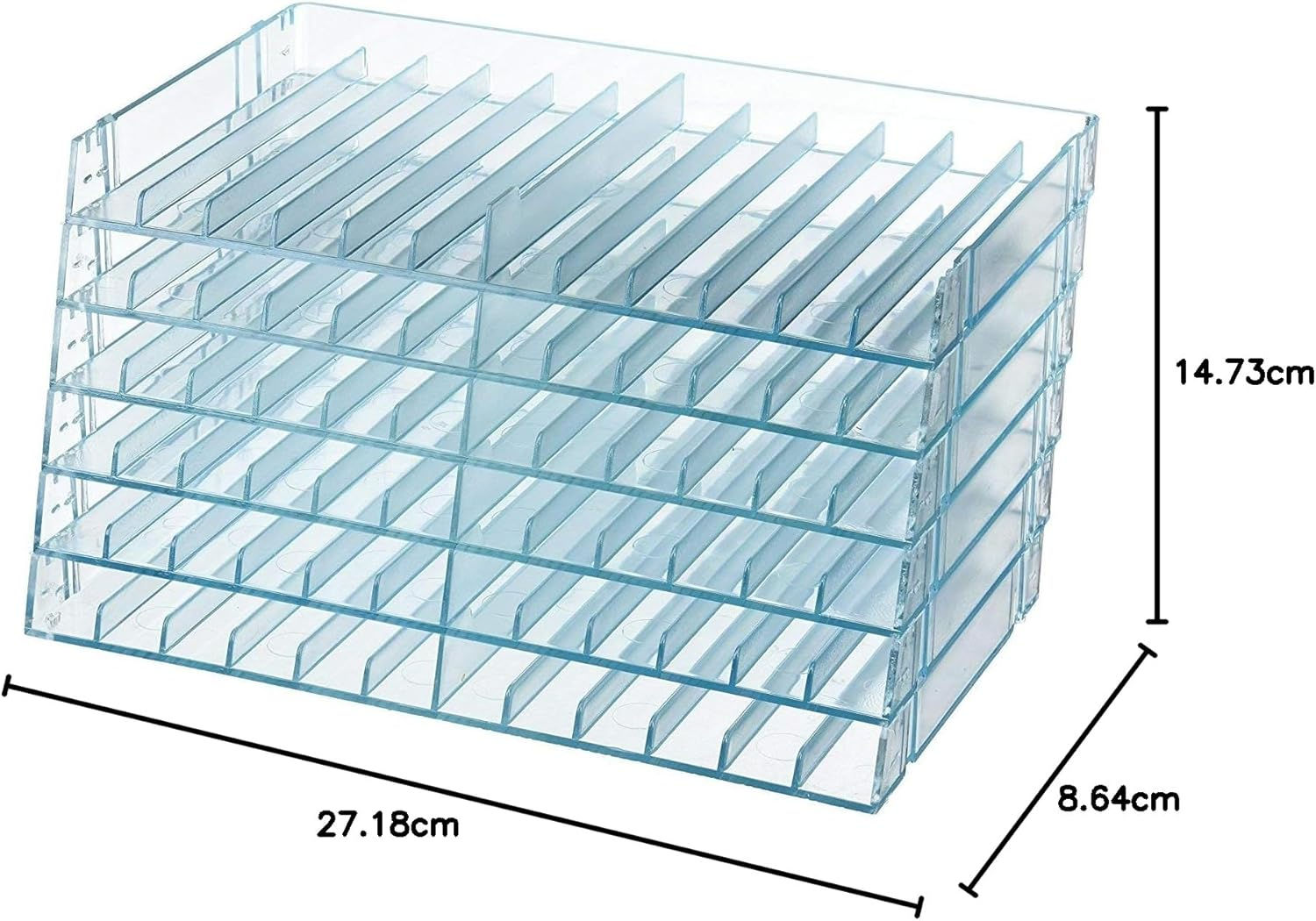 Crafter'S Companion - Universal Marker Storage System Modular System for 72 Pens (4 Trays) - Clear - Chisel image number 4