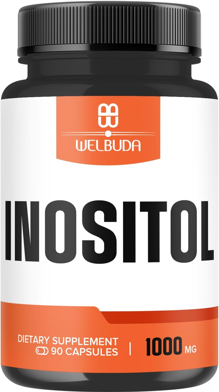 1000Mg Myo-Inositol and D-Chiro Inositol Supplement - 90 Capsules