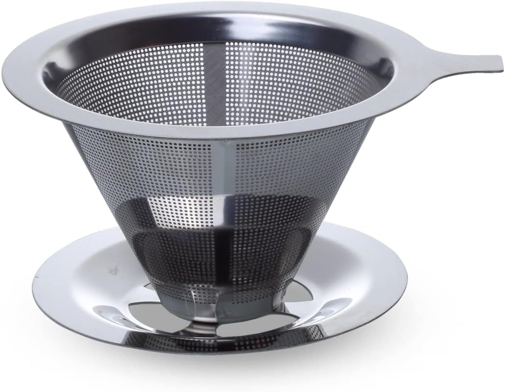 J-Kitchens Retro Coffee Dripper Stainless Steel Diameter 4.6 X H 2.4 Inches (118 X 61 Mm) Current Model image number 2