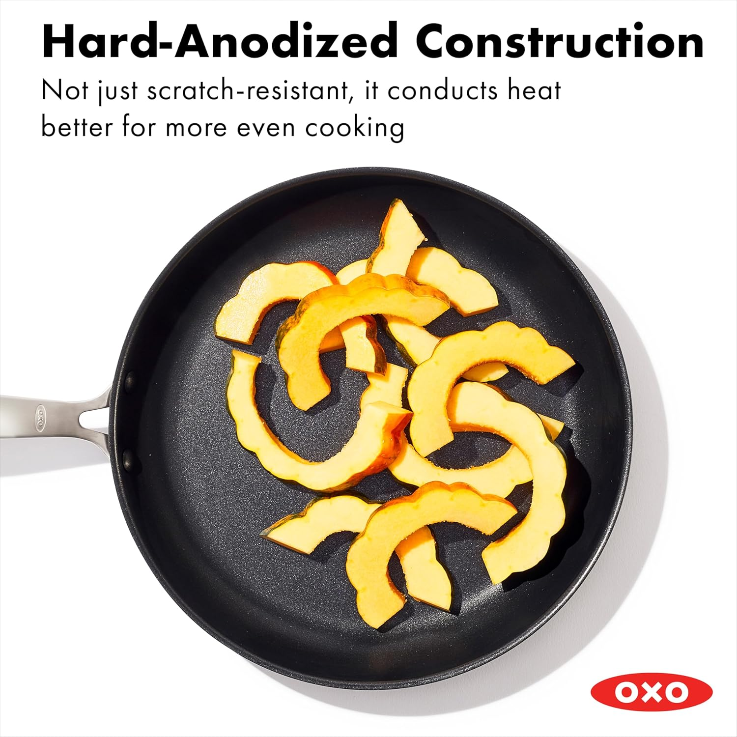 OXO Good Grips Pro Hard Anodized Pfas-Free Nonstick 30Cm Frying Pan Skillet, Dishwasher Safe, Oven Safe, Stainless Steel Handle, Black image number 1
