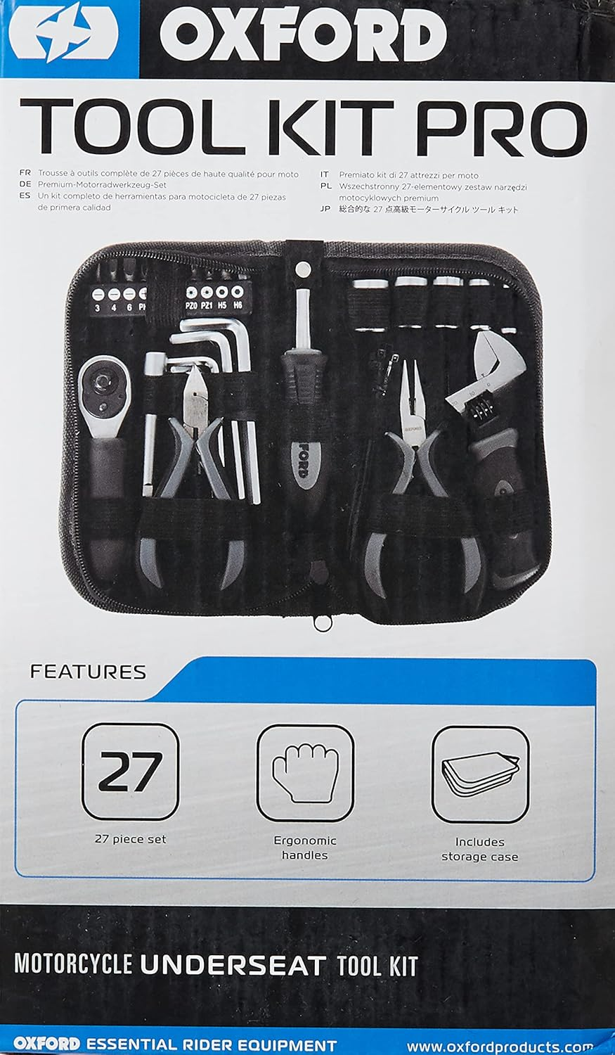 Oxford Unisex Adult - Oxford Tool Kit Pro, Black, Pro 27 Piece Premium US image number 1