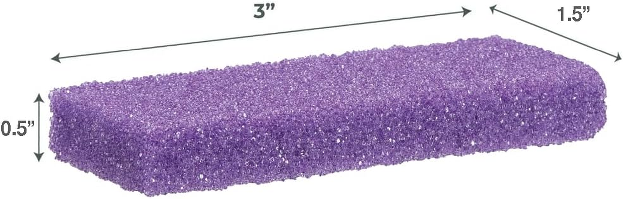 Forpro Professional Collection Super Duper Mini Pumice Bars, Disposable Pumice Bars, Coarse Grit, 3&rdquo; L X 2&rdquo; W, Purple, 40-Count image number 3