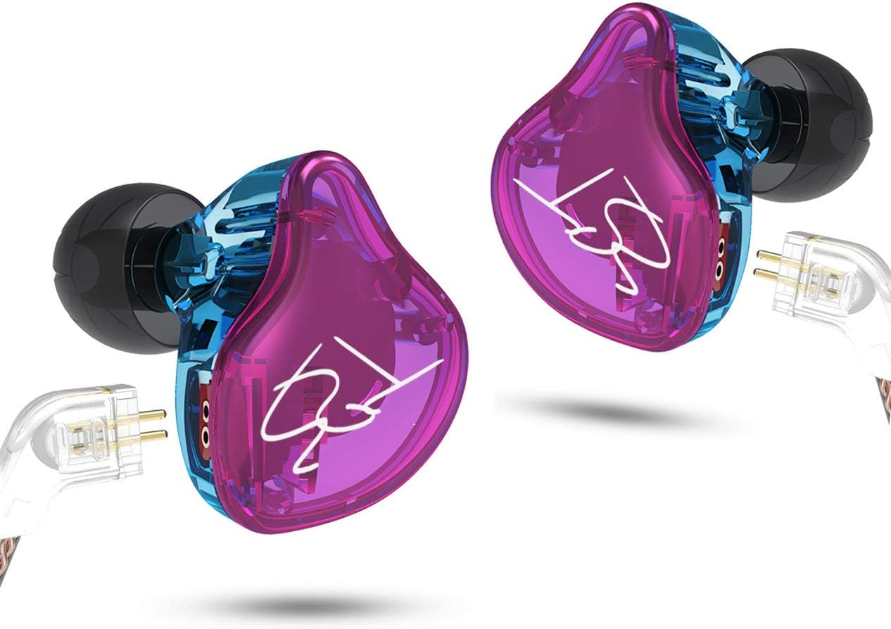 (Color without Mic) - KZ ZST Dynamic Hybrid Dual Driver In-Ear Headphones (Colour without Mic)