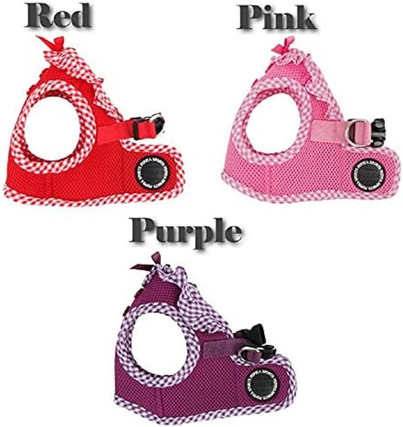 Puppia Gingham Dog Vest, Pink Medium image number 4