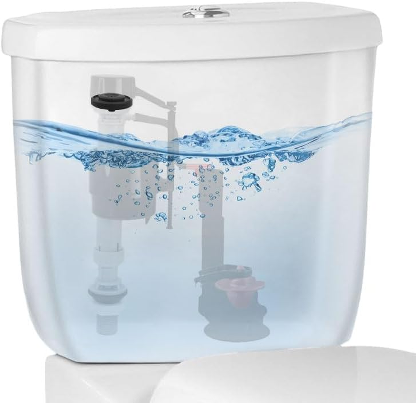 4 Pcs Toilet Fill Valve Seal Replacement, Compatible with 242 Compatible, Toilet Cistern Leak-Proof Diaphragm Washer Black Cistern Float Valve for Home, Hotel, Apartment image number 2