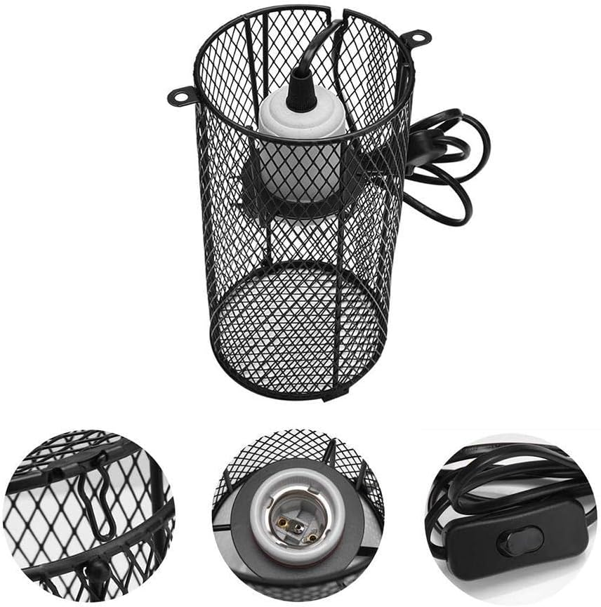 Tootoo Reptile Ceramic Heat Lamp Bulb Holder with Switch &ndash; Heat Light Fixture for Snake, Lizard, Chicken Brooder, and Reptile Cage image number 3