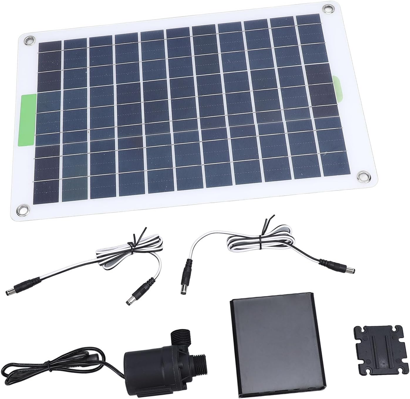 Sorandy Solar Pump, Professional 100W Monocrystalline Silicon 16.4FT Lift Solar Powered Water Fountain Pump with Energy Storage Box for Garden Pool, Fish Pond image number 2