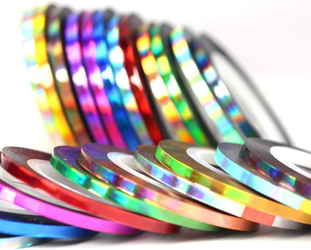 36 Pcs 1Mm 2Mm 3Mm Popular Nail Striping Tape Line for Nails Decorations Diy Nail Art Self-Adhesive Decal Tools image number 2