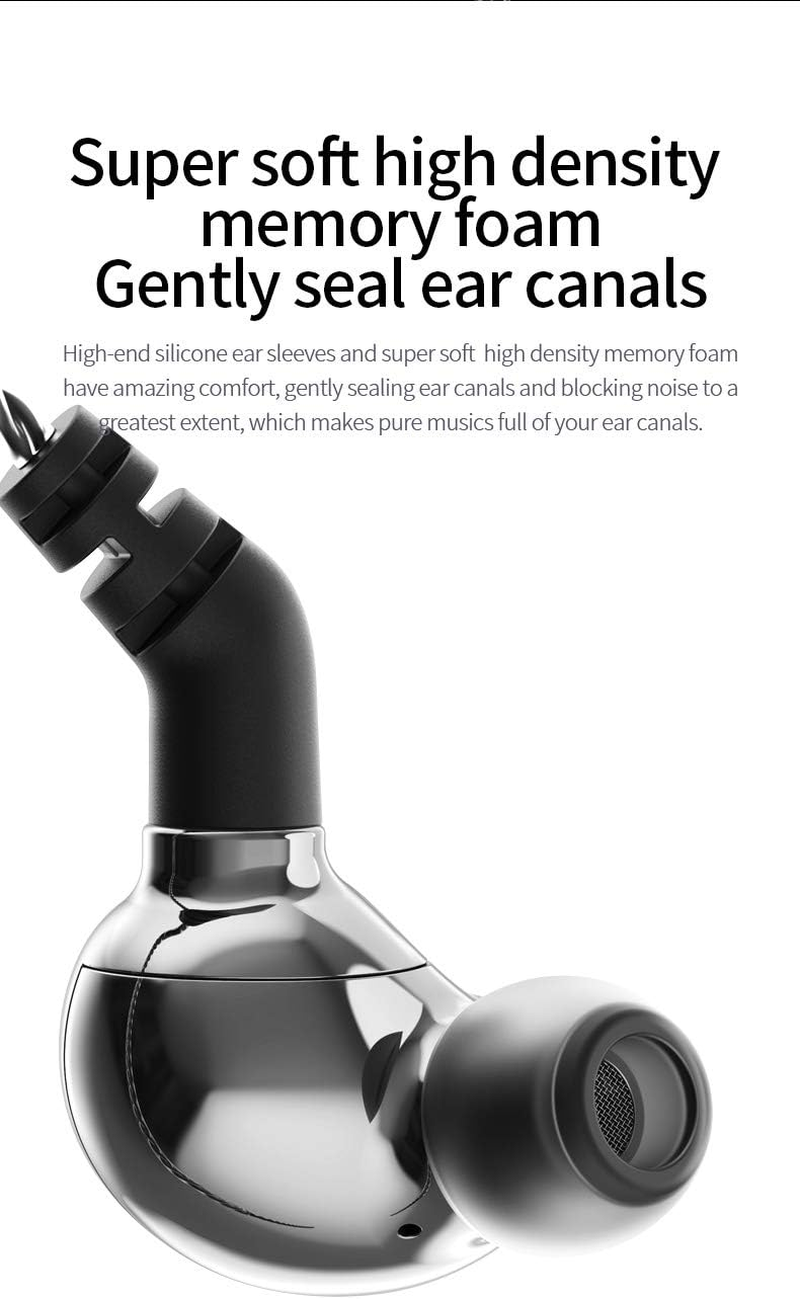 Hifihear BLON BL01 In-Ear Monitors,10Mm Biology Fiber Diaphragm Driver In-Ear Earphone. Zinc Alloy Mirror-Polished Process Hifi in Ear Headphone, with 0.78Mm 2Pin Detachable Cable (No Mic, Gun) image number 1