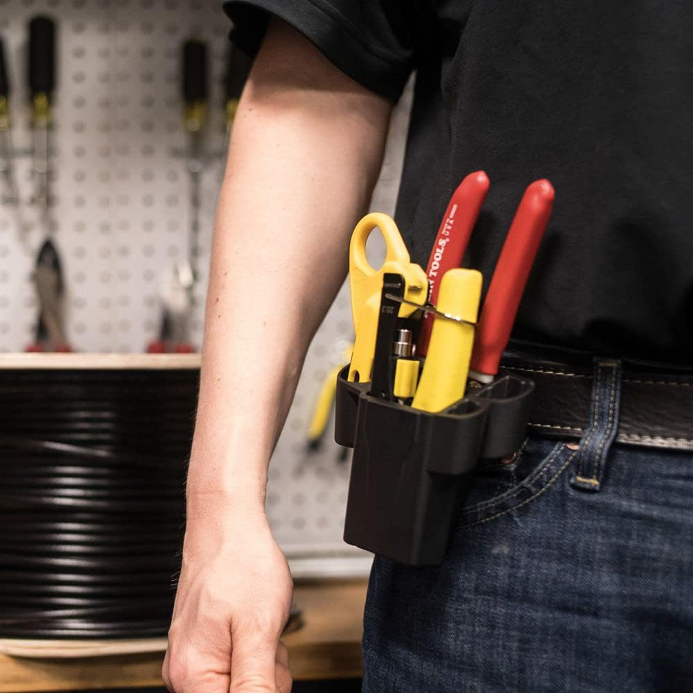 Klein Tools VDV011-852 Coax Cable Installation Kit with Hip Pouch, Includes Cable Cutter-Radial Stripper-Compression Crimper image number 2