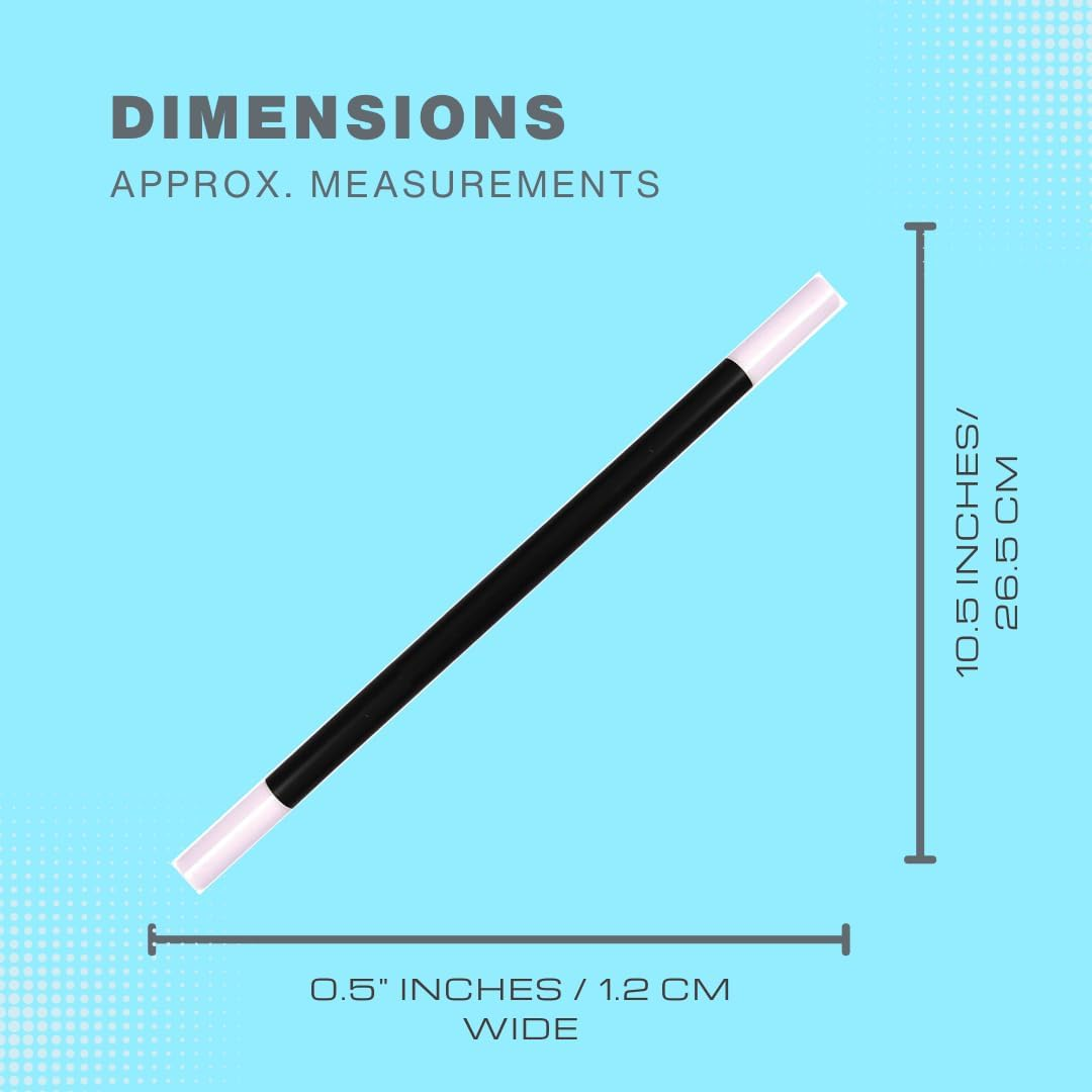 D.A.Y. Republic Kids Magic Wand Black & White 26.5Cm 10.5&rdquo; Long Spell Casting Stick for Wizard Witch Magician Costume, Party Bag Filler, Favors, Birthday Games, Fancy Dress image number 4