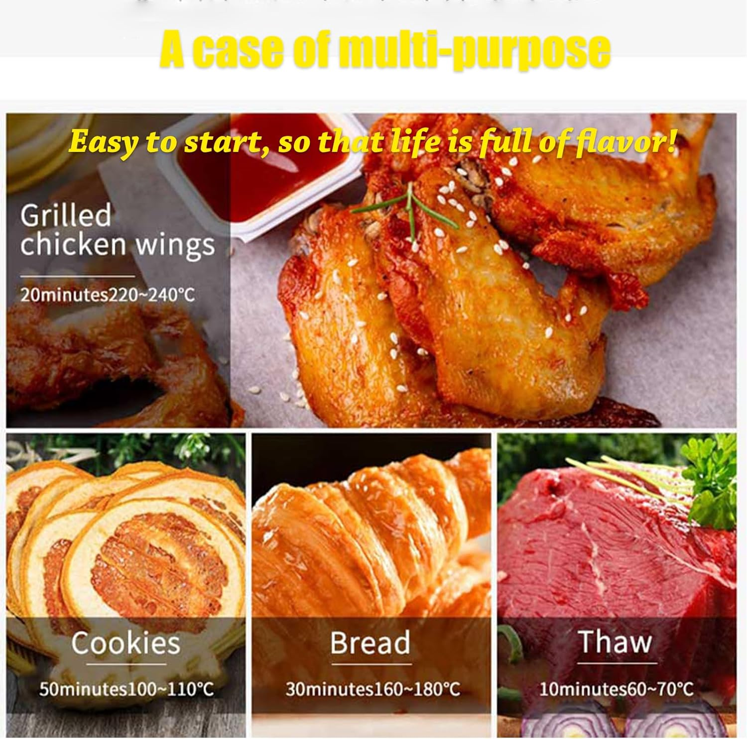 2-In-1 Tandoor Oven Mini, 12L Pizza Chapati Roti Lahmacun Manakish Naan Bread Maker with Bake Tray/Bake Rack/Tray Handle, for Takeaway Kitchen Appliance image number 2