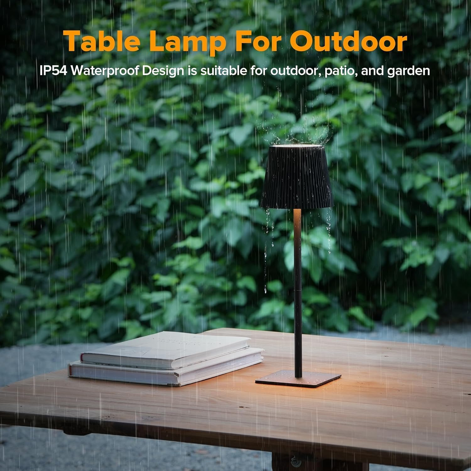 Telfun 2 Pack Cordless Table Lamp,6000Mah Rechargeable Battery Operated Desk Lamp,Two Adjustable Heights,Waterproof, Touch Control & 3 Color Stepless Dimming for Restaurant/Bedroom/Bars/Outdoor image number 6