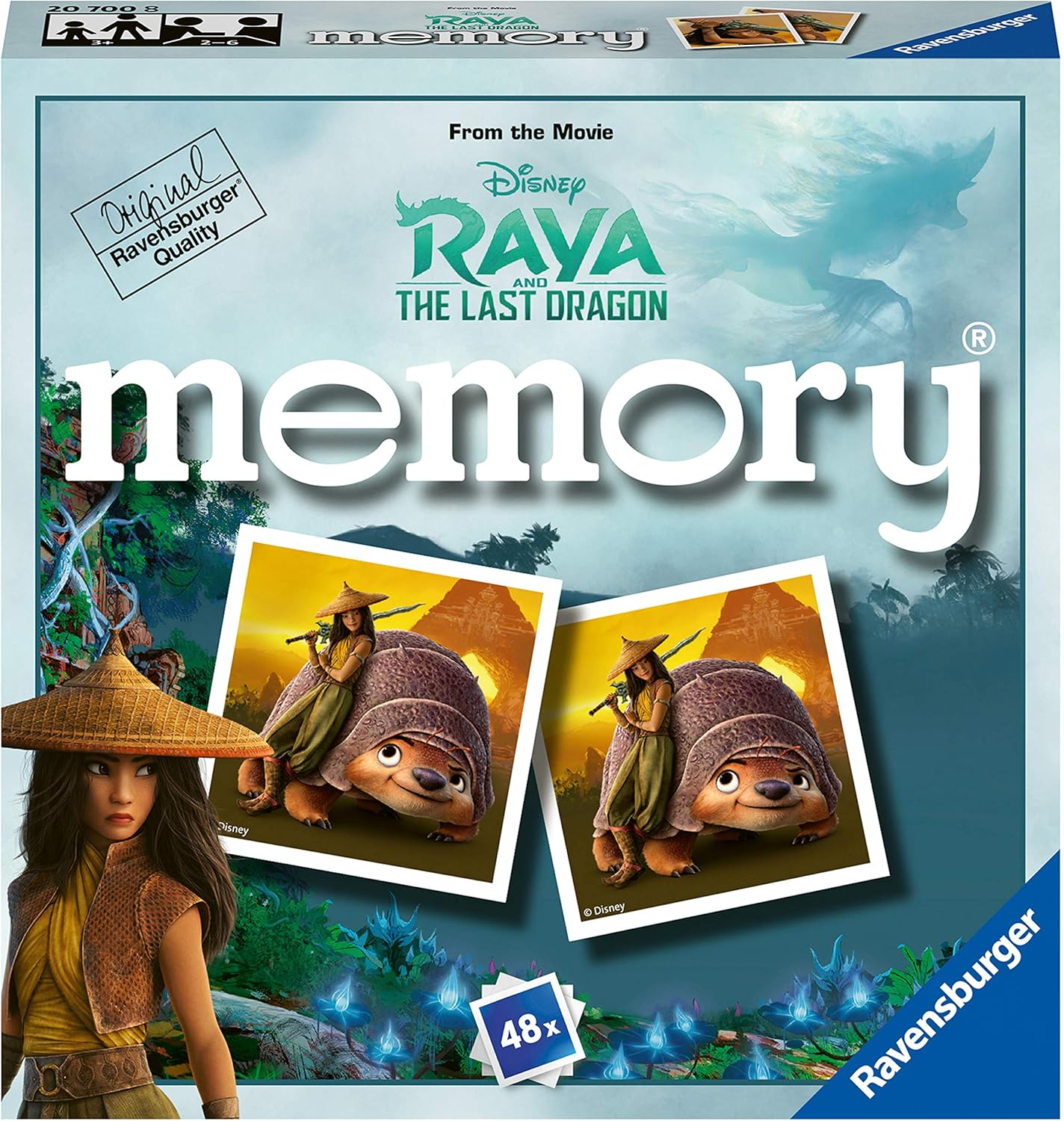 Ravensburger 20700 Raya & the Last Dragon-Mini Memory Game for Kids Age 3 Years and Up image number 6