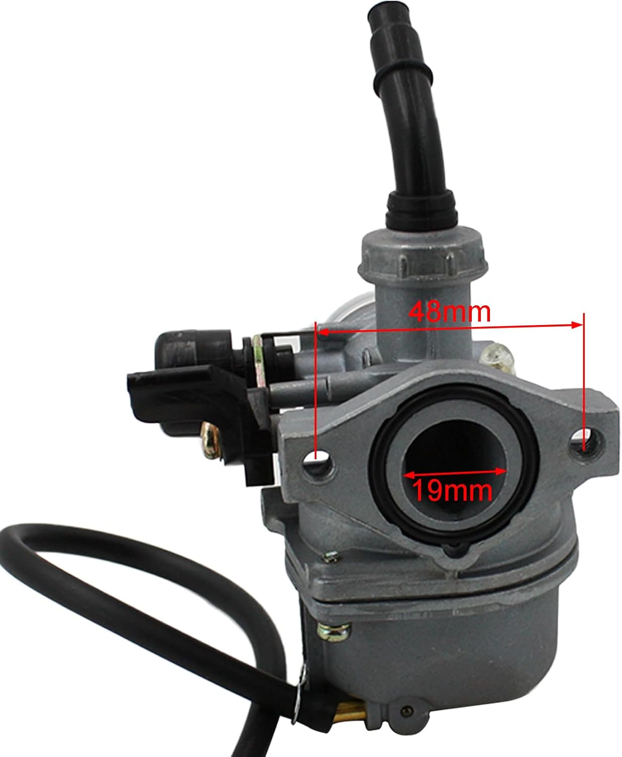 PZ19 Carburetor with Fuel Filter Air Filter Kit Replacement for 50Cc 70Cc 90Cc 110Cc 125Cc ATV Dirt Bike Go Kart image number 3