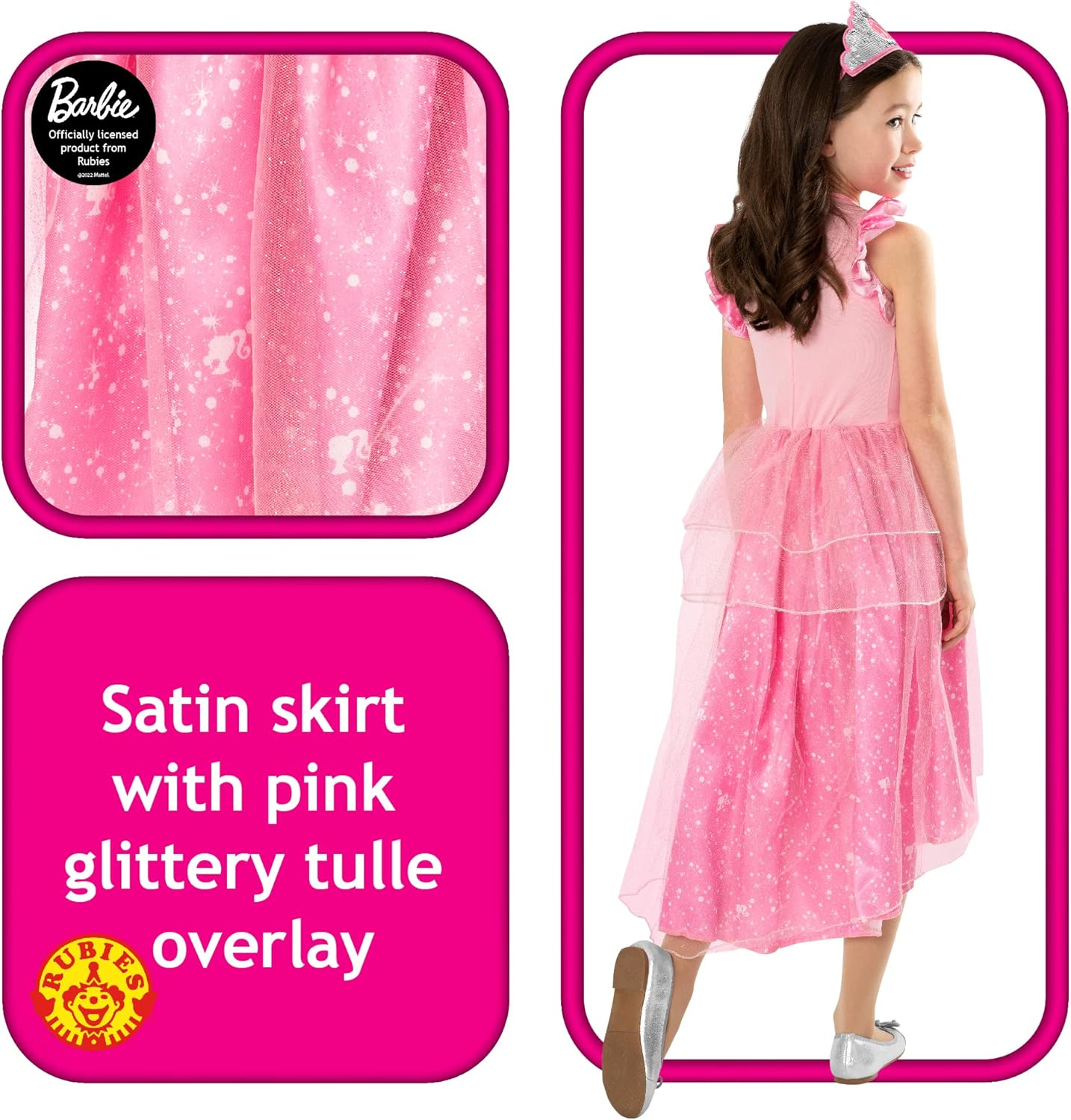 Rubie'S Kids Barbie Princess Costume image number 4