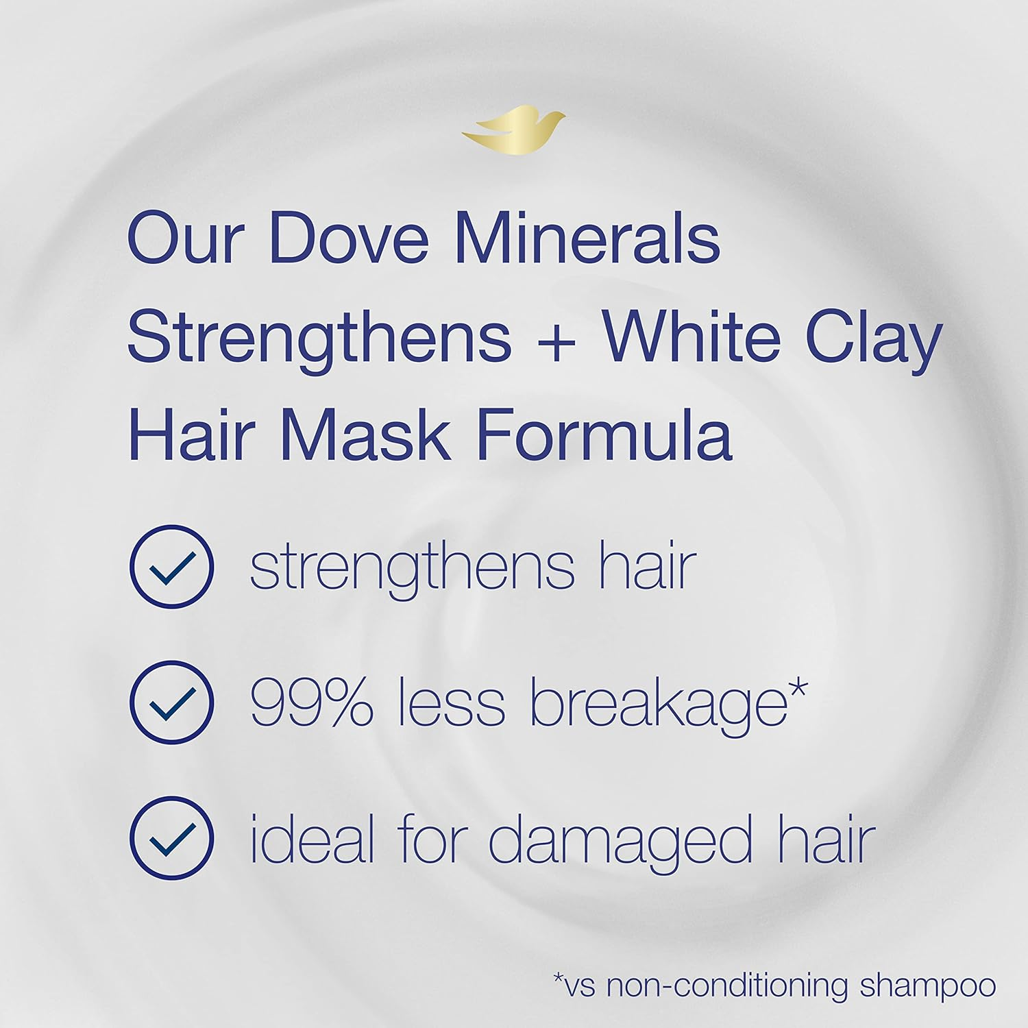 Dove Hair Mask - Strengthening Hair Mask for Damaged Hair and Hair Breakage, Minerals + White Clay, 4 Oz, 4 Count image number 5