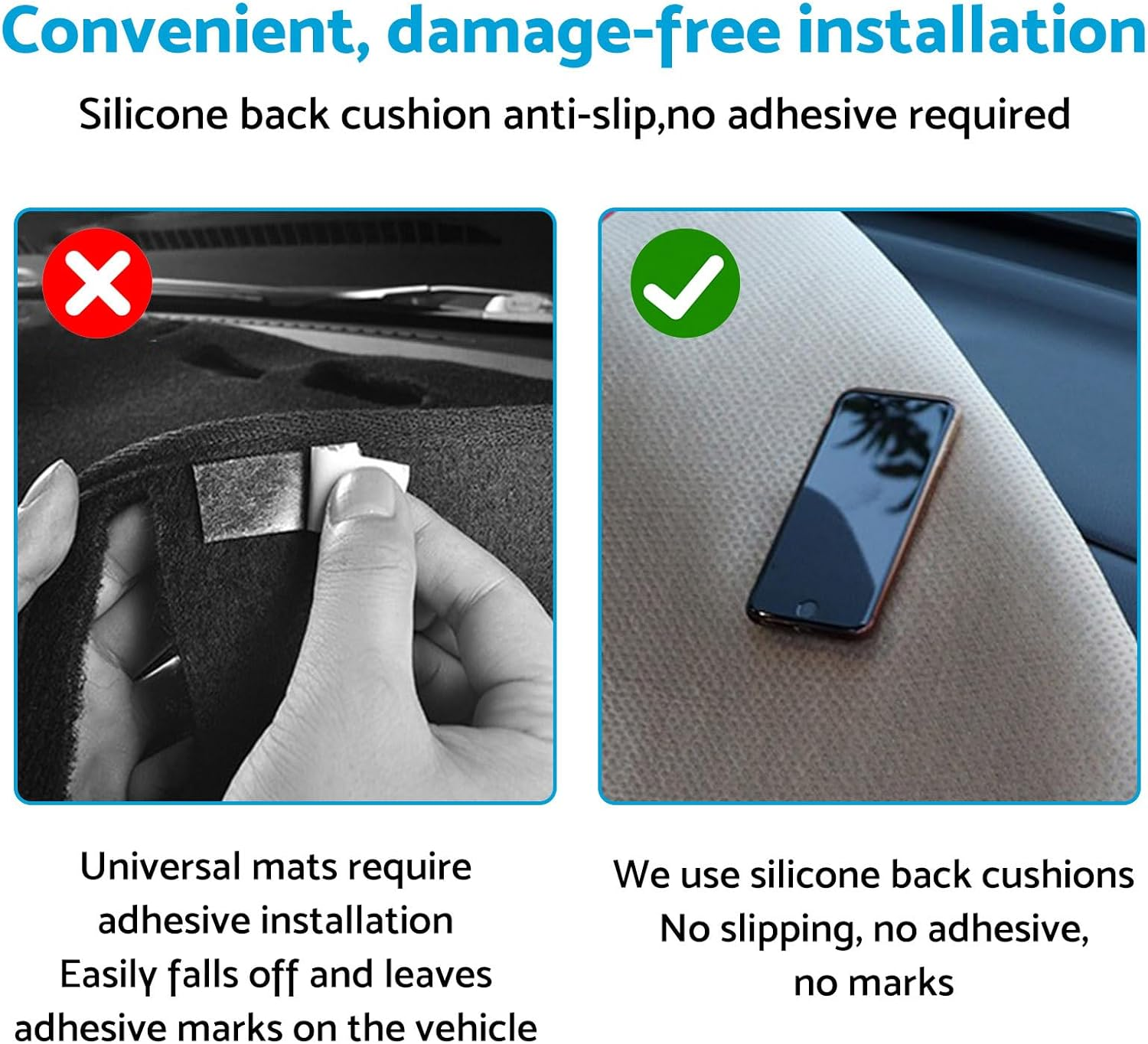 Dash Mat Microfiber Leather Black Suitable for Ford Ranger Next-Gen 2022-Current image number 1