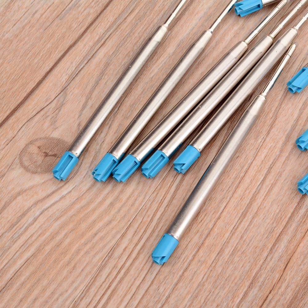 10 Ink Refills 0.5Mm for Parker Pens Ball Point Refill Blue image number 4