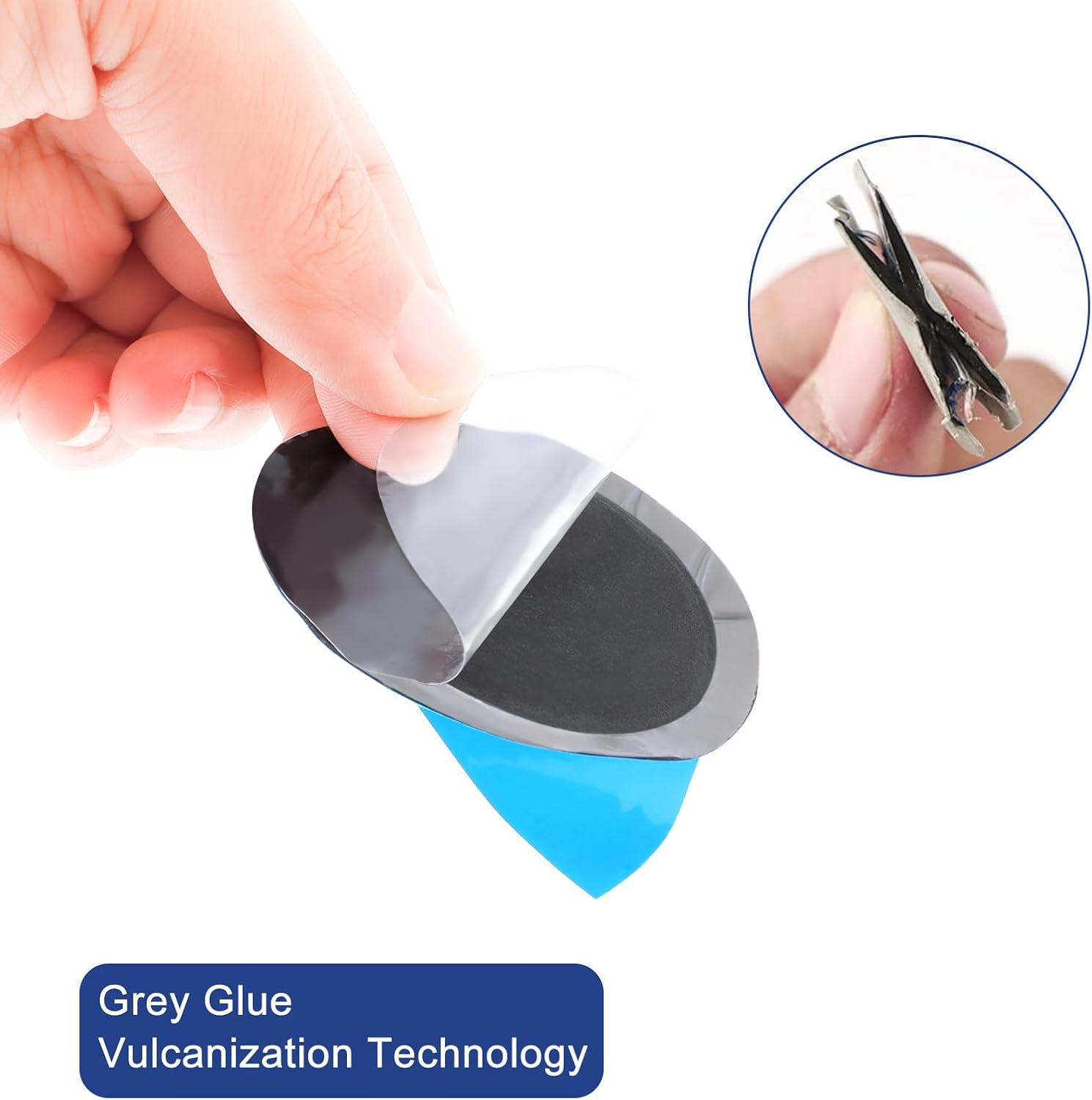 Windance Tire Repair Patch 80Pcs 58Mm round Rubber Puncrture Repair Cold Patch Tubless Patches for Auto Tire Damage Fast Repair image number 2