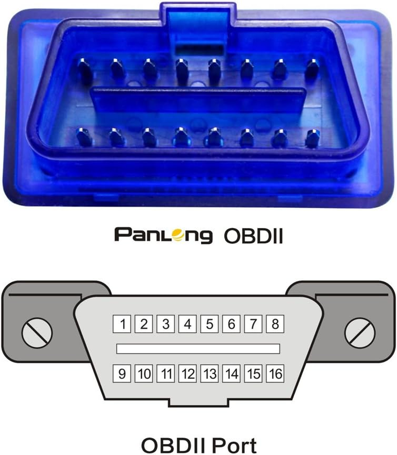 Panlong OBD2 Scanner Bluetooth OBDII Diagnostic Tool Car Code Reader Turn off Check Engine Light Support Android Torque App