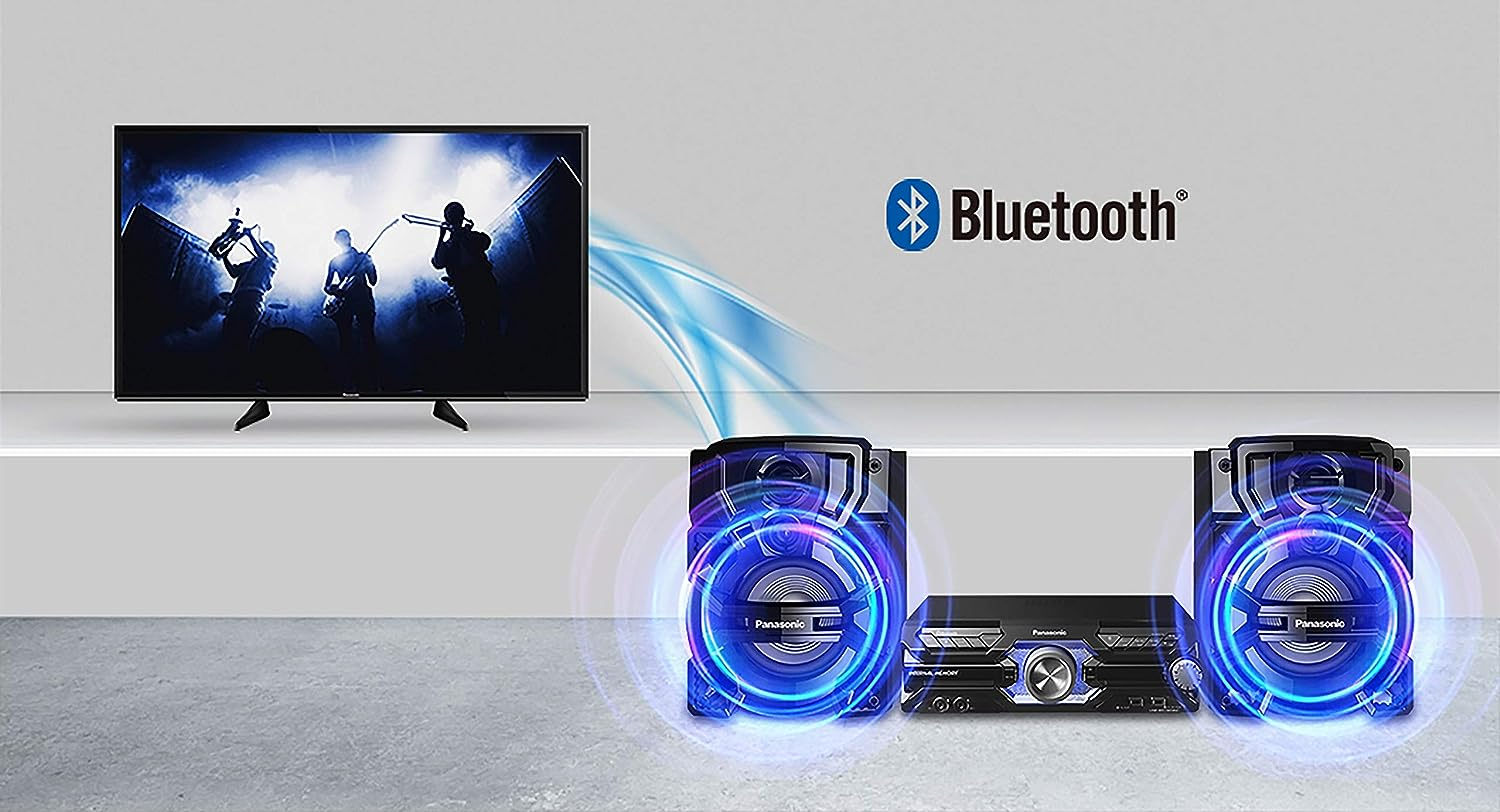 Panasonic 2.0 Channel 2000W Mini Hi-Fi System with Bluetooth (SC-AKX710GSK) image number 1