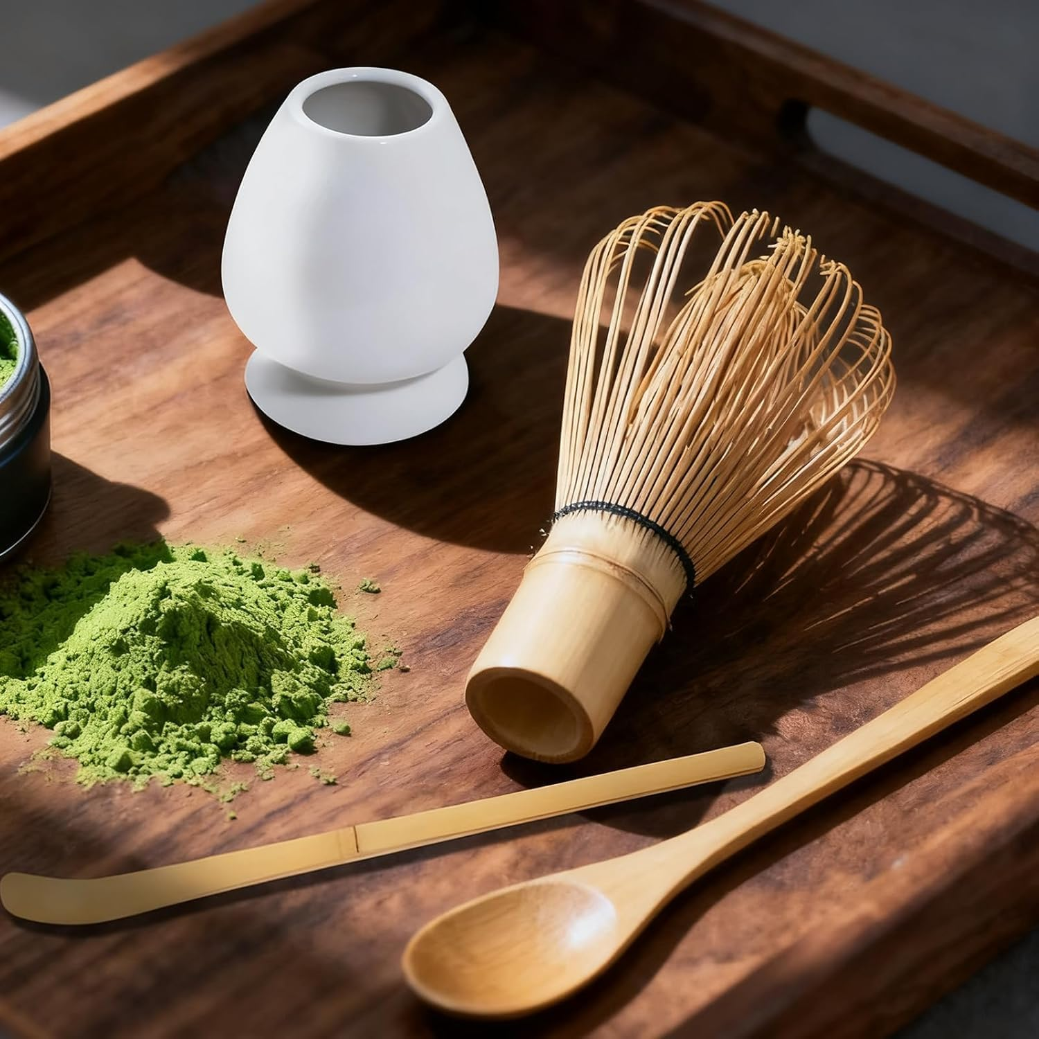 Matcha Whisk Set of 4 Matcha Whisk Set Professional Equipment Produces Delicious Matcha They Are Comfortable to Use image number 1