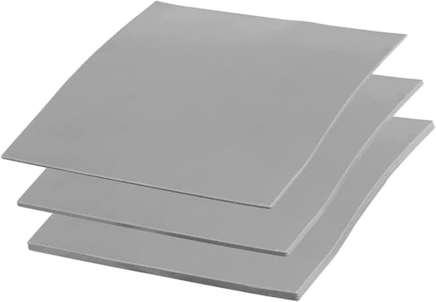 Suytvenxau 3 Pack 12.8 W/Mk Thermal Pads 100 X 100 Mm in 0.5Mm 1Mm 1.5Mm Thickness High Temperature Silicone Heat Resistant Pads for CPU GPU Laptop SSD IC SMD Heatsink Cooling