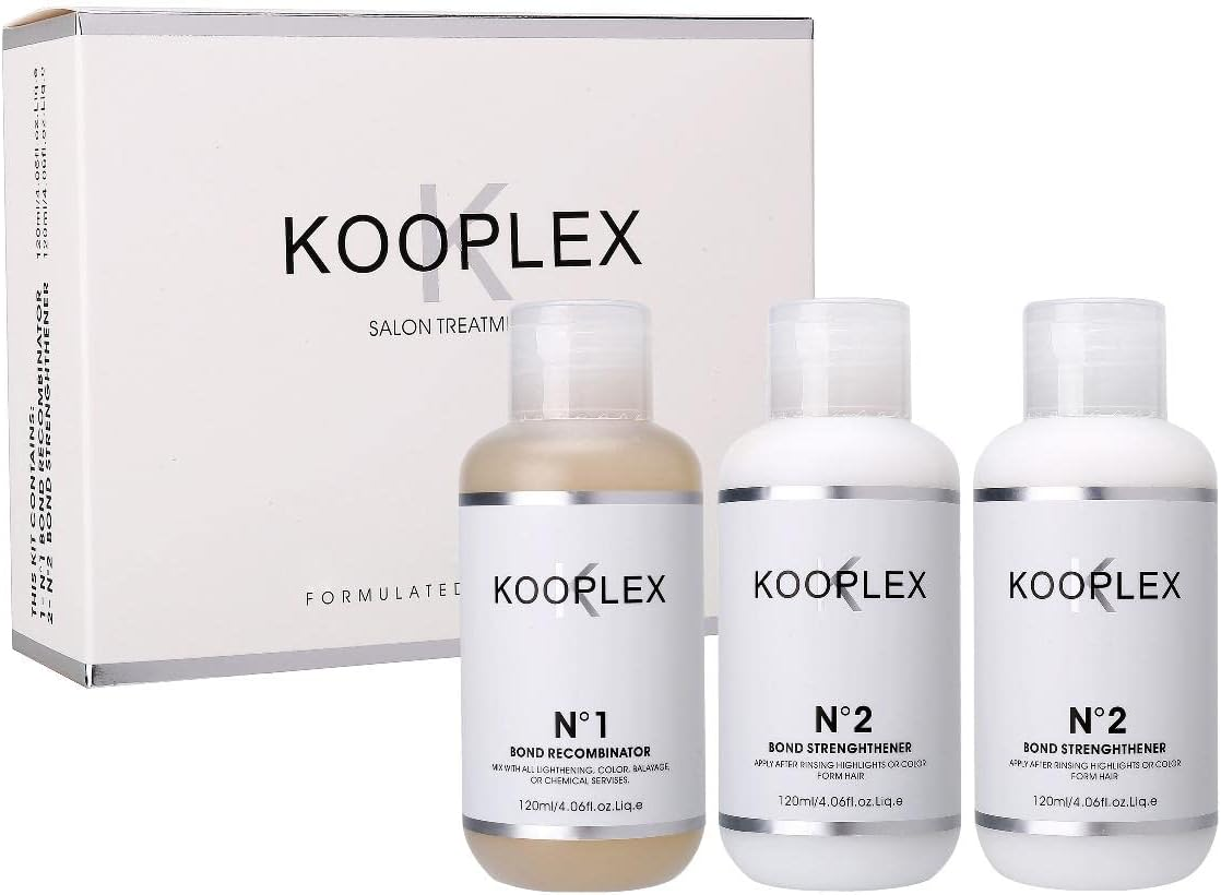 Kooplex Salon Bonding Treatment Kit for Bleaching and Colouring & Keratin Protection for All Hair Types, No1 (120Ml) & No2 (240Ml) image number 5