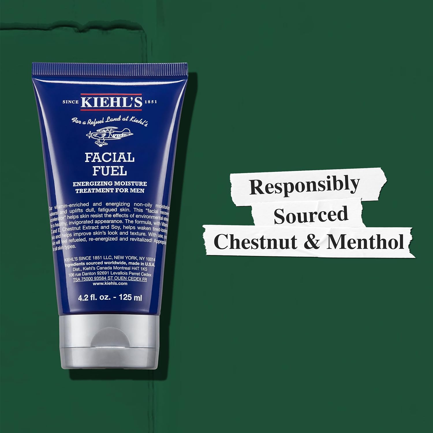 Kiehl'S Facial Fuel Moisturizer, Men'S Face Cream, with Vitamin C and Caffeine That Contain Antioxidants to Help Energize and Reduce Dullness, Non-Greasy, Paraben, and Sulfate Free - 6.8 Fl Oz image number 5
