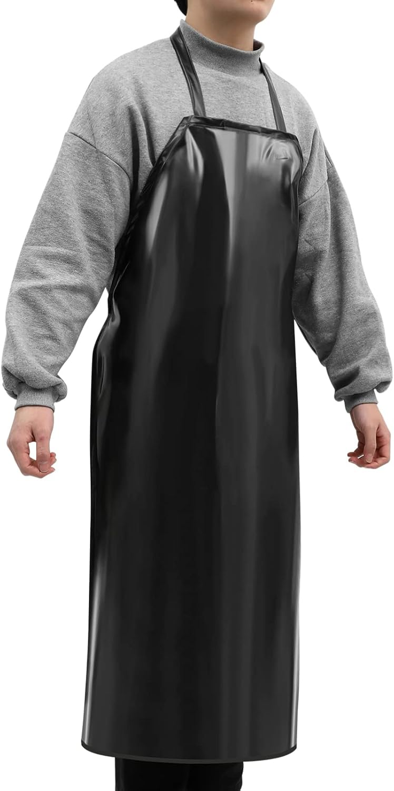 Alipis Waterproof Unisex Heavy Duty Apron for Butchers Kitchen (Black Random Style)