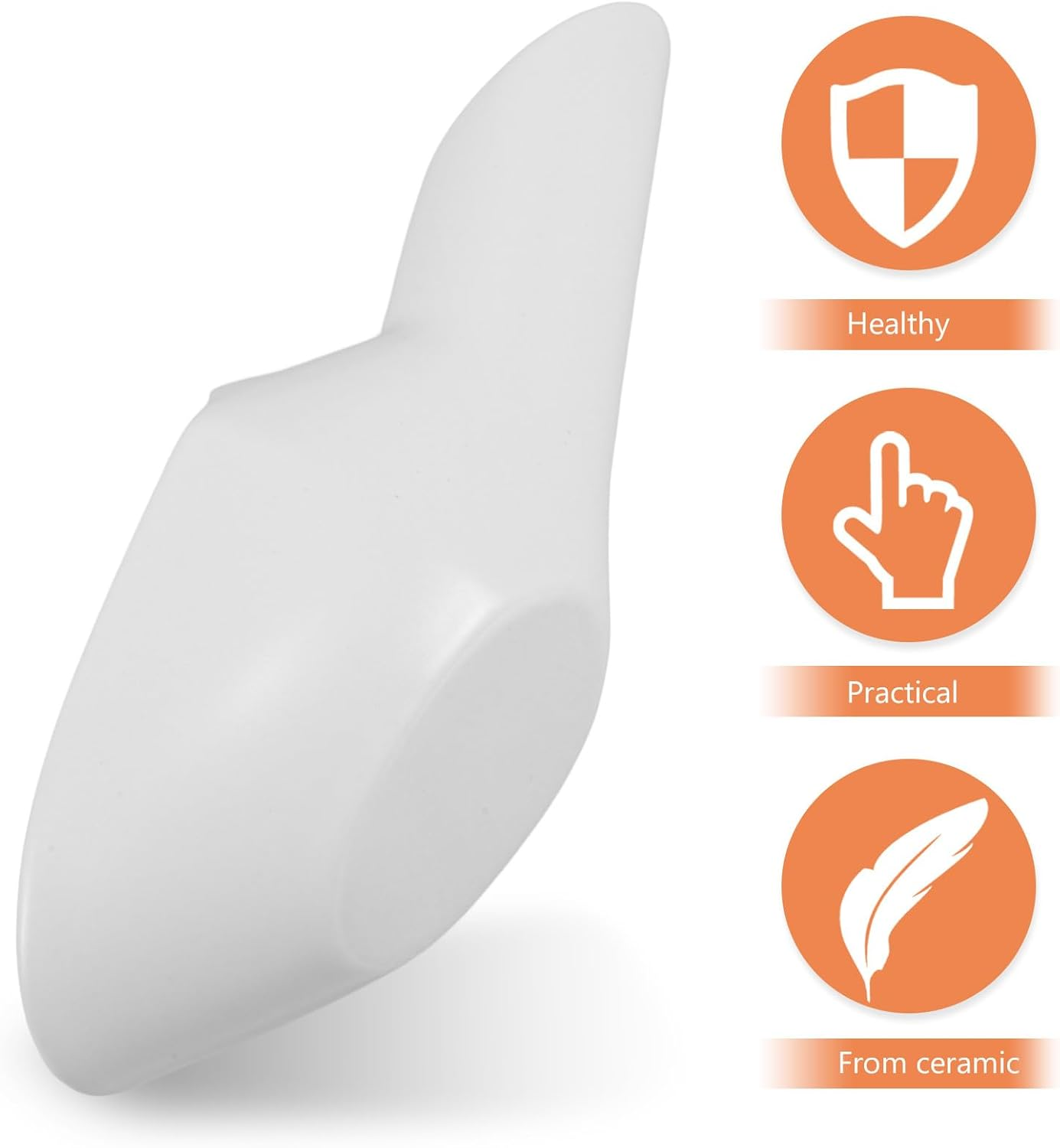 TOMETURE Coffee Scoop Measuring Spoon 20G Ceramic Coffee Bean Scooper White Filling Loose Leaf Tea Protein Powder Kitchen Baking Tool image number 3